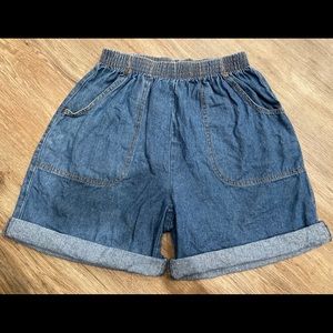 90s vintage jean shorts